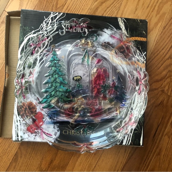 COPY - 2nd One Christmas Joy Plate by Crystal Clear Studios 1992 Hand Painted - Picture 2 of 10